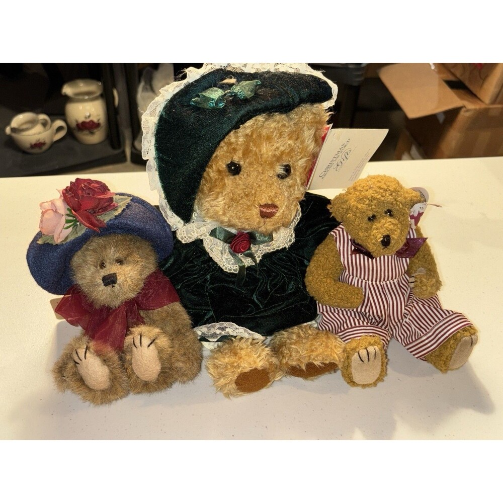 Plush Collector Bear Lot Boyd's TY Christmas Around The World Vintage Bears - Picture 9 of 9